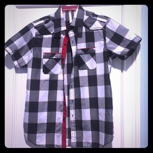 Short sleeved button up shirt!